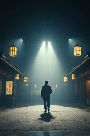 玻璃熔炉前工人抬手遮挡火光的工业题材剧照