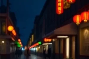老厂房车间里工人排队打卡的年代戏画面